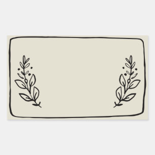 Etiqueta de Pegatina Jar / Spice Blank VII