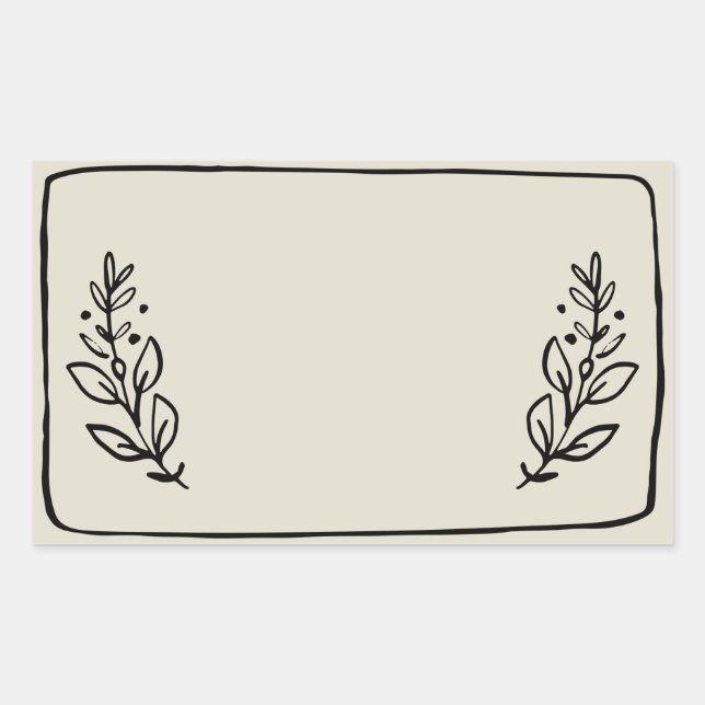 Etiqueta de Pegatina Jar / Spice Blank VII (Anverso)