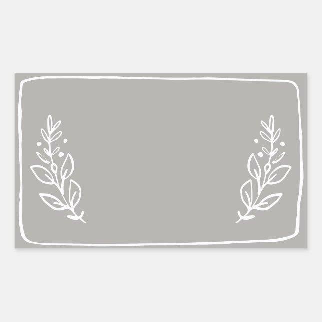 Etiqueta de Pegatina Jar / Spice Blank VII (Anverso)