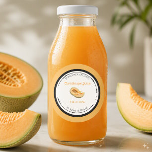 Etiqueta de Pegatina para Jugo de Melón Orgánico C