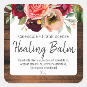 Etiqueta De pegatina Para La Salva De Sanación Cas