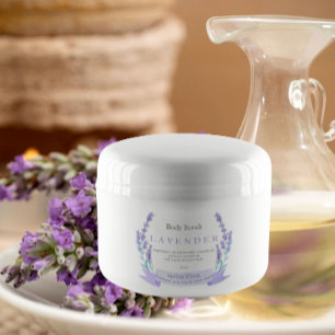 Etiqueta de pegatina para productos de lavanda hec