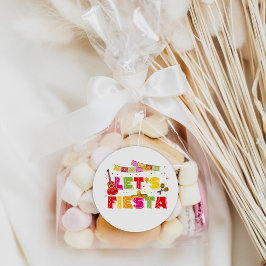 Etiqueta de Pegatina Redonda de Fiesta