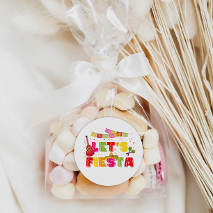 Etiqueta de Pegatina redondo Fiesta Fiesta
