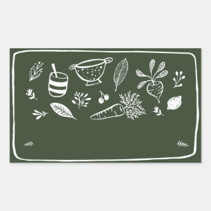 Etiqueta de Pegatina VIII de Jar / Spice Blank