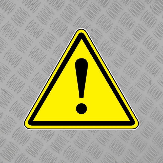 Etiqueta de peligro general (Subido por el creador)