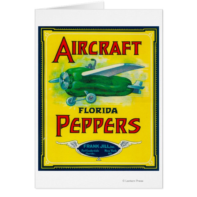 Etiqueta de Pepper de Aeronaves (Frente)