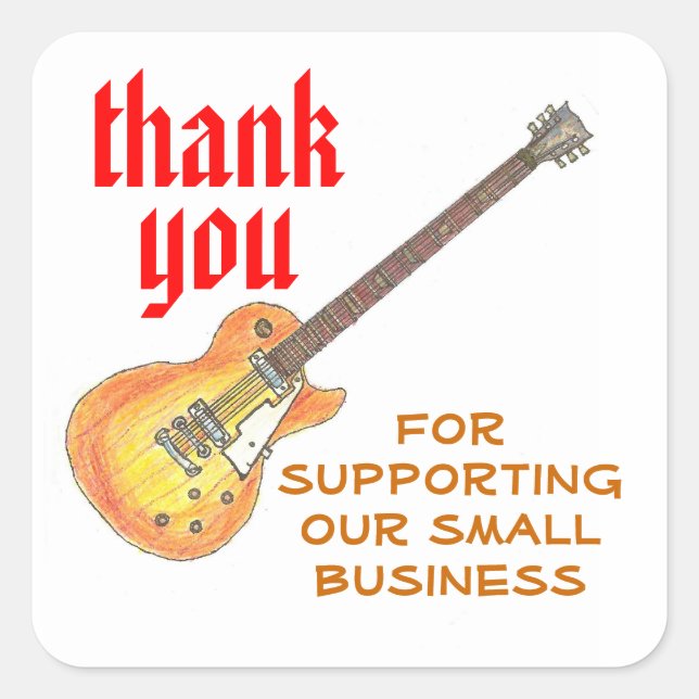 Etiqueta de pequeña empresa de rock'n'roll (Anverso)