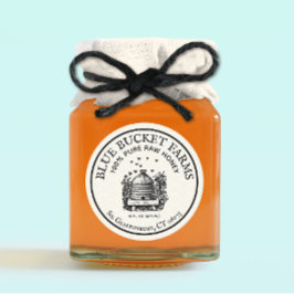 Etiqueta de pera de miel casera Beehive