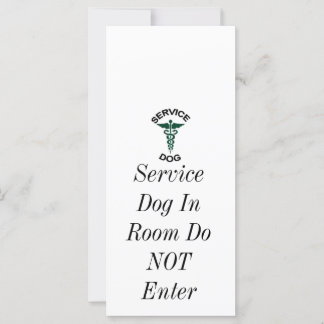 Etiqueta de perro de servicio