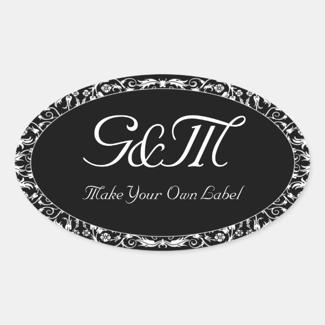 Etiqueta de personalizable Floral (Anverso)