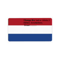 Etiqueta de personalizado con bandera de los Paíse