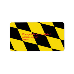 Etiqueta de personalizado con bandera de Múnich, B