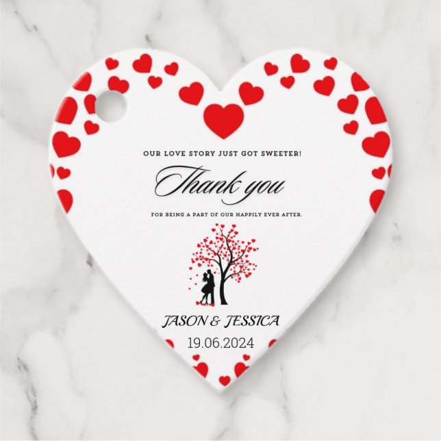 Etiqueta de Personalizado de Agradecimiento de bod (Anverso)