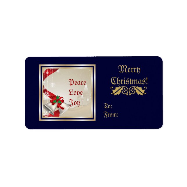 Etiqueta de Personalizado de las campanas de los n (Frente)