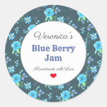 Etiqueta de Personalizado de mermelada hecha en ca