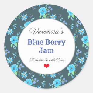 Etiqueta de Personalizado de mermelada hecha en ca