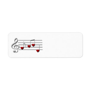Etiqueta de personalizado de música CD clef