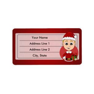 Etiqueta de personalizado de navidades