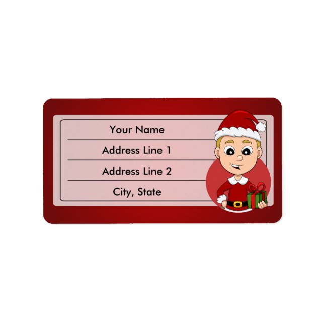 Etiqueta de personalizado de navidades (Frente)