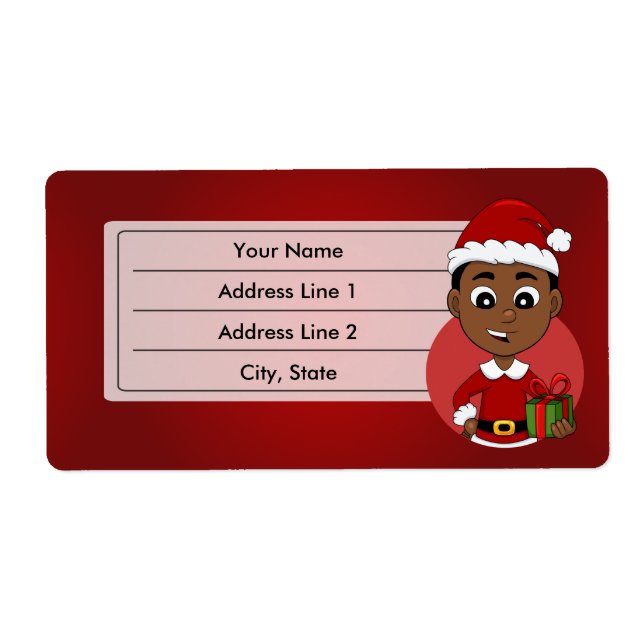 Etiqueta de personalizado de navidades (Frente)