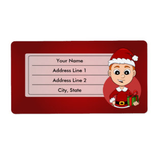 Etiqueta de personalizado de navidades