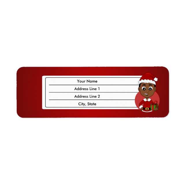 Etiqueta de personalizado de navidades (Frente)