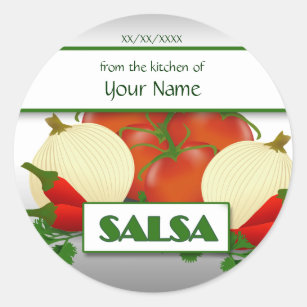 Etiqueta de Personalizado de Salsa Canning