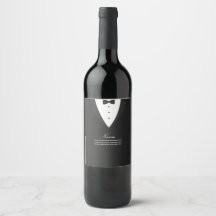 Etiqueta de personalizado de vino o de comida con 