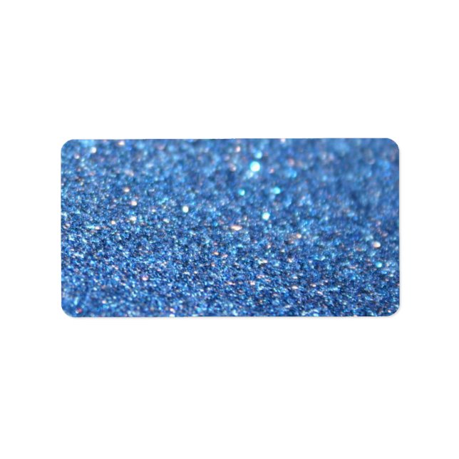 Etiqueta de personalizado - Fab con brillo azul (Frente)