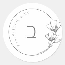 Etiqueta de Personalizado floral