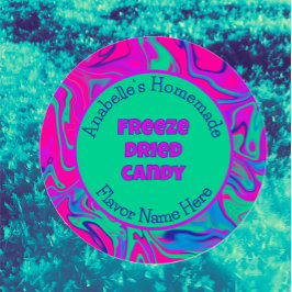 Etiqueta de Personalizado Guay colorida de caramel