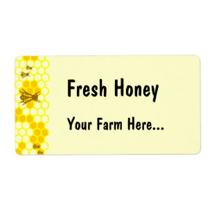 Etiqueta de Personalizado o dirección de Honey Bee