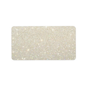 Etiqueta de personalizado - Tapa de brillo dorado 