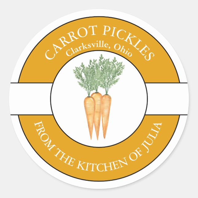 Etiqueta de picadura de zanahoria (Anverso)