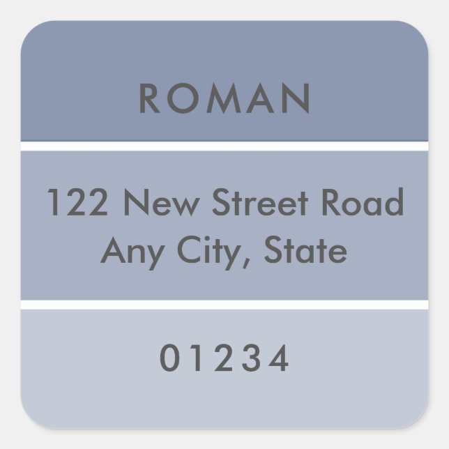 Etiqueta de Pintura Azul de Dirección de Pintura F (Anverso)