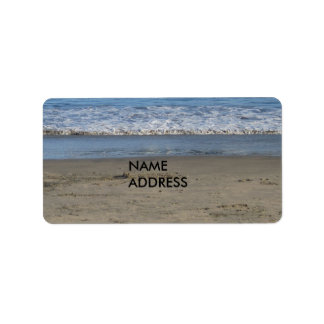 etiqueta de playa