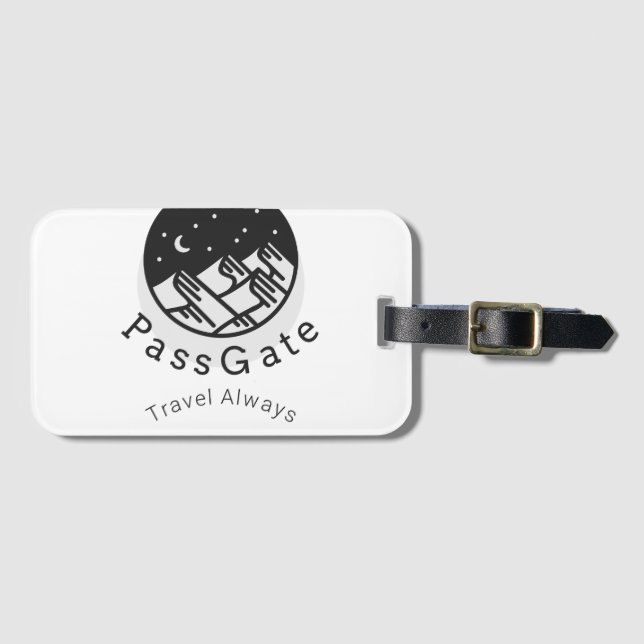 Etiqueta de portaequipaje siempre de PassGate Trav (Anverso horizontal)