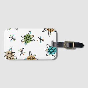 Etiqueta de portaequipajes atómicos de mediados de