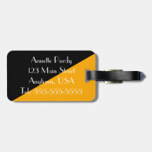 Etiqueta de portaequipajes de elegante diseño negr