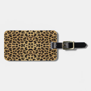 Etiqueta de portaequipajes de impresión Leopard