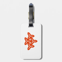 Etiqueta de portaequipajes de las aspas góticas