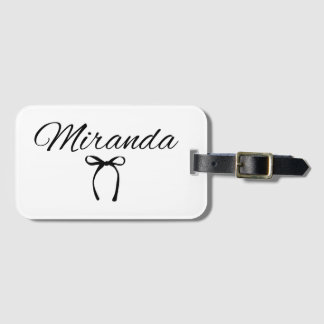 Etiqueta de portaequipajes de nombre personalizado