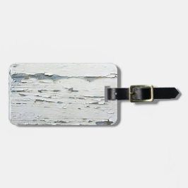 Etiqueta de portaequipajes de pintura irregular