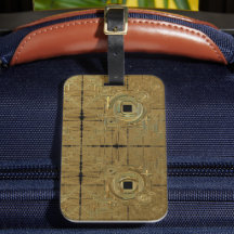 Etiqueta de portaequipajes de Rush Gold