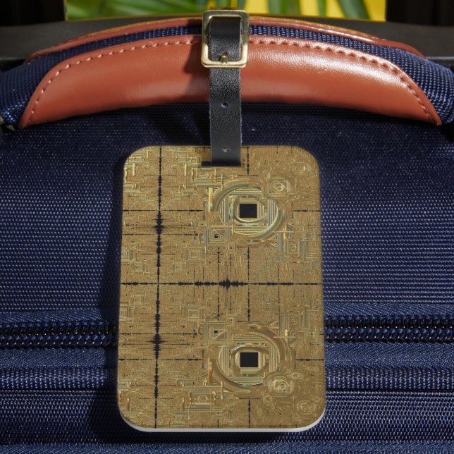 Etiqueta de portaequipajes de Rush Gold (Anverso In situ 2)