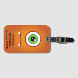 Etiqueta de portaequipajes del monstruo