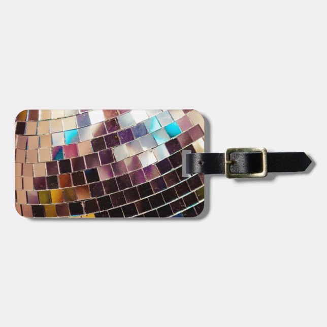Etiqueta de portaequipajes disco espejo (Frente Horizontal)