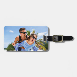 Etiqueta de portaequipajes fotográficos de persona