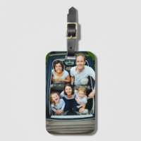 Etiqueta de portaequipajes fotográficos de persona